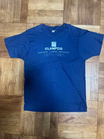 CLAMPCO 20주년 기념 기업T셔츠 네이비 90s 싱글스티치
