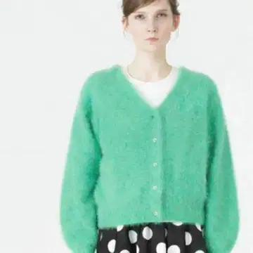 LOULOU WILLOUGHBY FOX V 가디건 그린