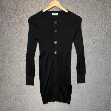 에스트네이션 실크 100% 롱 기장 가디건