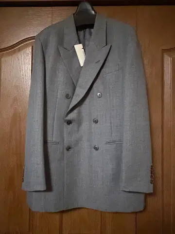 오라리 2025 AW 그레이 더블 자켓