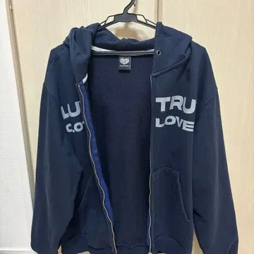 LUVISTRUE 네이비 풀 집업 후드티