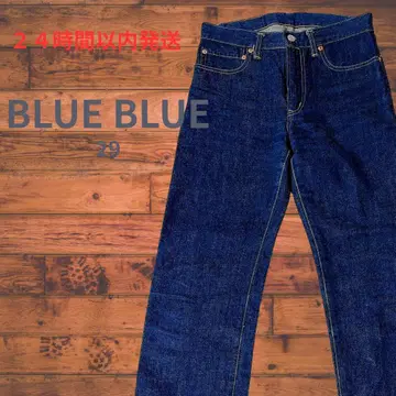 BLUE BLUE 블루블루 인디고 스트레이트 데님 29