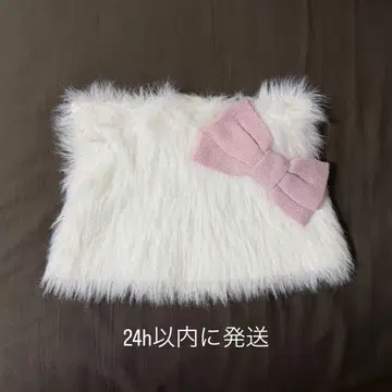 USJ 헬로키티 니트 모자 머리띠 유니버셜