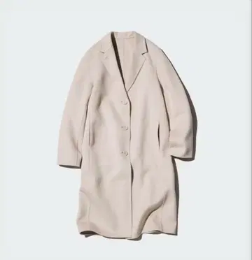 UNIQLO 더블 페이스 체스터 코트 30 NATURAL