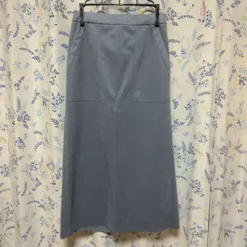 SHIPS 아이스 블루 타이트 롱 스커트