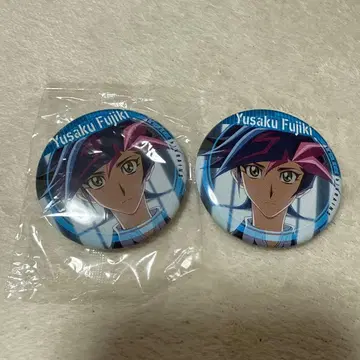 유희왕 VRAINS 후지키 유사쿠 캔뱃지 2개