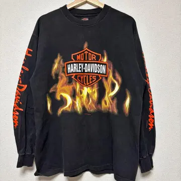 90s 할리데이비슨 프레임 L/S 티