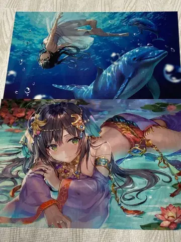 알주네스 특전 모모코&칸토쿠 클리어 포스터 2장 세트