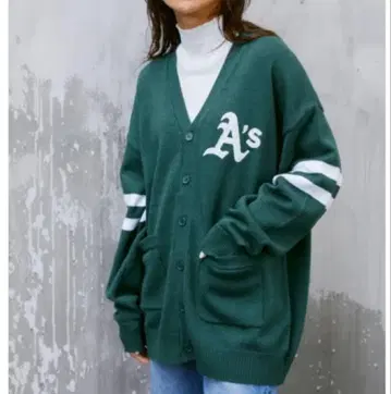 로데오 크라운 MLB 니트 가디건