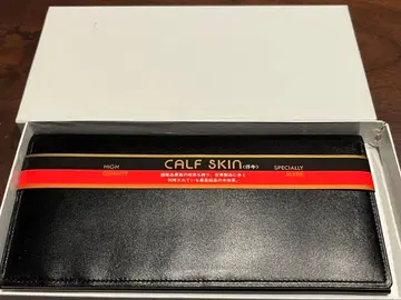 장지갑 송아지 카프 스킨 일본제 미사용 새상품