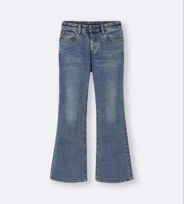 부츠컷 데님 플레어 데님 라이트 블루