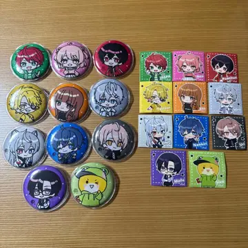 [부시로드] 컬러풀 피치 자수 캔뱃지 BOXver. 컴플리트 세트