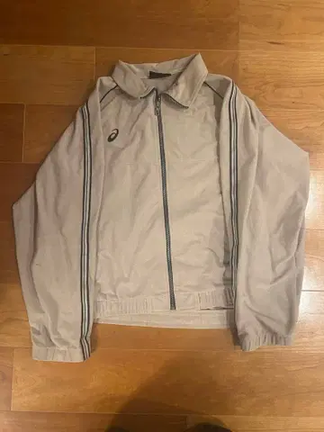 ASICS 베이지 집업 저지