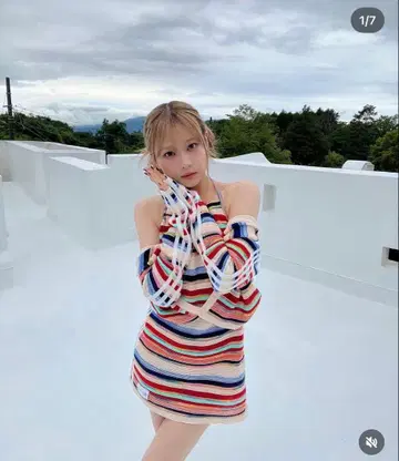 adidas 니트 원피스 시게모리 사토미 착용 가디건 셋업