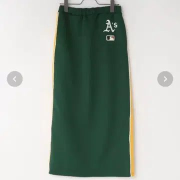 새상품 레어 MLB 애슬레틱스 로리즈팜 타이트 스커트