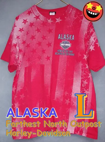 [초레어] 할리데이비슨 T셔츠 알래스카 페어뱅크스 한정판 2020년