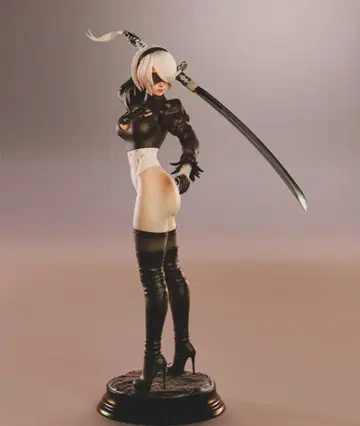 1/4 미도장 미조립 피규어 레진 키트 2B