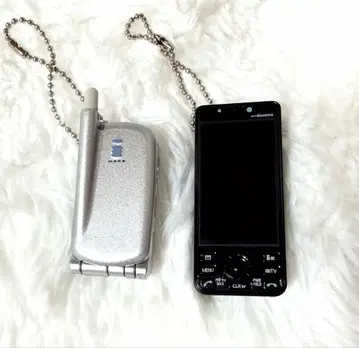 휴대폰 컬렉션 docomo 세트 쇼와 레트로 N502it P-02A