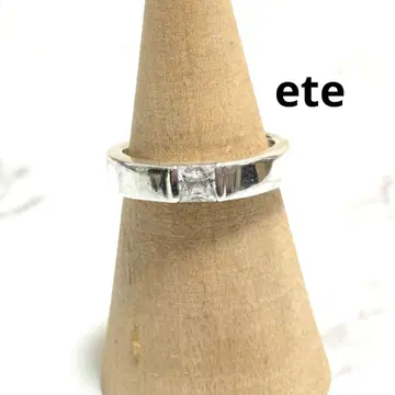 ete 실버925 반지 크리스탈 반지 에테