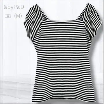 앤 바이 핑키앤다이안 오프숄더 퍼프 숄더 T셔츠 M