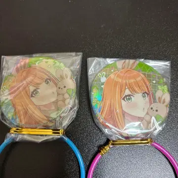 학원 아이돌 마스터 오로라 금박 캔뱃지 GIGO 한정판 시운 세이카 2개