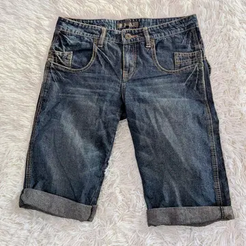 A.T. 데님 숏팬츠 36 사이즈 다크 블루