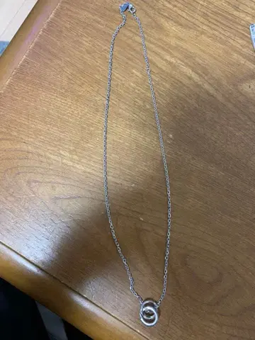 실버 반지 체인 목걸이