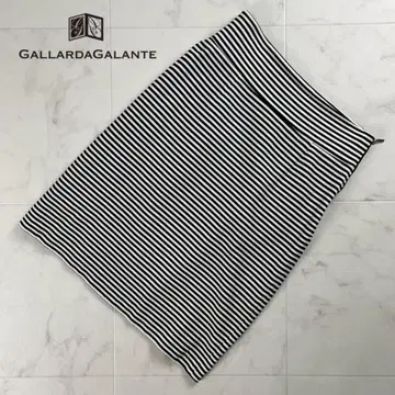 새상품급 개럴개런트 보더 타이트 스커트 블랙 화이트 사이즈 0*RC945