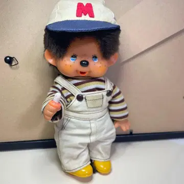 몽치치 블루 아이 쇼와 레트로 오버롤 스웨터