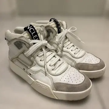 MONCLER 하이컷 스니커즈 화이트/그레이 사이즈 41