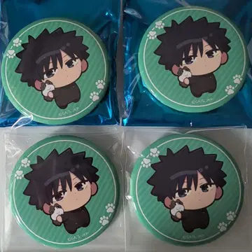 주술회전 마네키네코 캔뱃지 클리어 카드 미니 캐릭터 후시구로 메구미