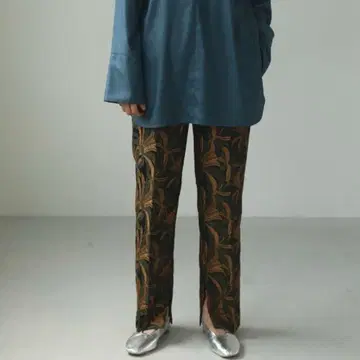 B772 새상품급 TODAYFUL 자카드 슬릿 트라우저