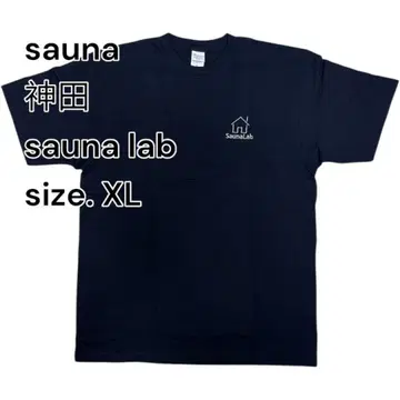 SaunaLab 네이비 T셔츠 XL 칸다 사우나 자수 souvenir