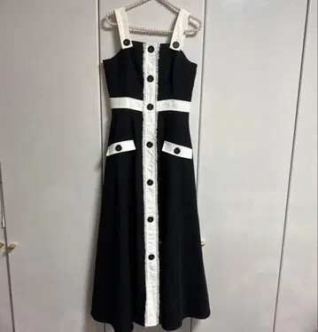 REDYAZEL 린넨 라이크 바이컬러 원피스