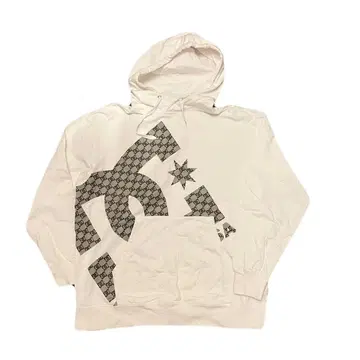 DC SHOES 로고 화이트 후드티