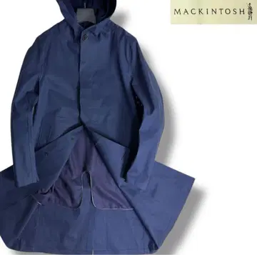 J6352 새상품급 매킨토시 던켈드 고무 코팅 울 라이너 발마칸 코트