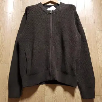 [ XL 사이즈 ] UNIQLO C 크루넥 풀 집업 가디건 다크 브라운