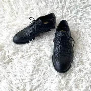 새상품급 JADE 가죽 댄스 레이스업 신발 블랙 22.5cm