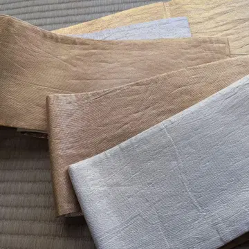 금은 골드 실버 무지 오비 반폭 오비 새상품급 순수 실크입니다