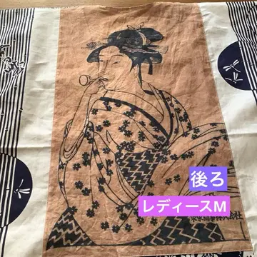 코이구치 셔츠 유카타 손수건 리메이크 다보셔츠 우키요에 감물염색