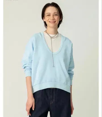 Ron Herman 피그먼트 다이 롱 슬리브 탑 그레이 S 사이즈