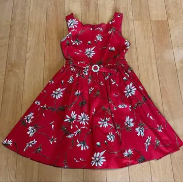 MILK 레드 마가렛 드레스