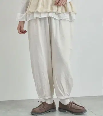 TSUHARU by Samansa Mos2 코튼 자카드 코쿤 팬츠