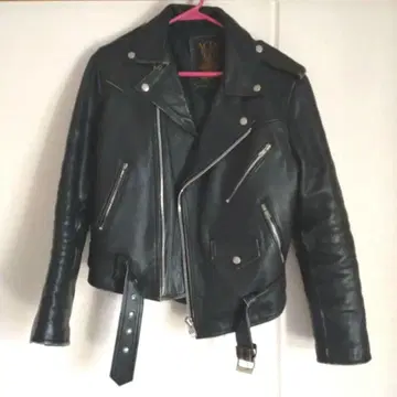 ACDC 블랙 더블 라이더 자켓