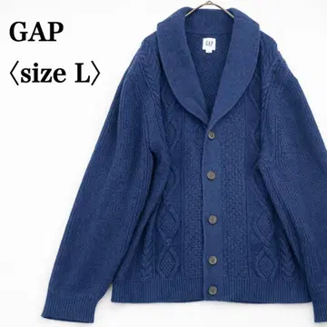GAP 갭 코튼 100% 숄카라 케이블 니트 가디건