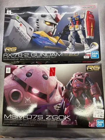 RG RX-78-2 건담 ver. 2.0 & 자고크 세트