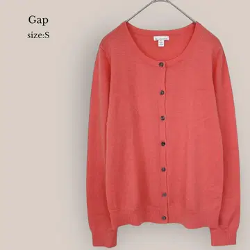 갭 Gap 새상품급 가디건 MUJI 모 100% 긴팔 MUJI 핑크