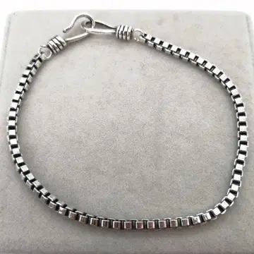 새상품 심플 체인 실버 925 팔찌 빈티지