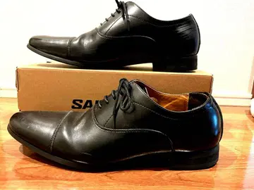 검정 가죽 구두 블랙 드레스 슈즈 25.0cm