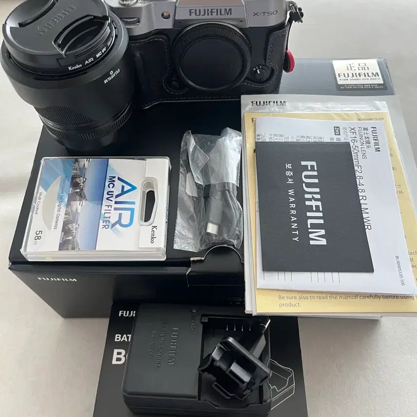 신품급) 후지필름 X-T50 + 16-50mm 렌즈킷 풀박스 995컷